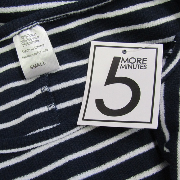 NEW 5 More MInutes Nautical Blue White Tank Dress - Picture 5 of 6